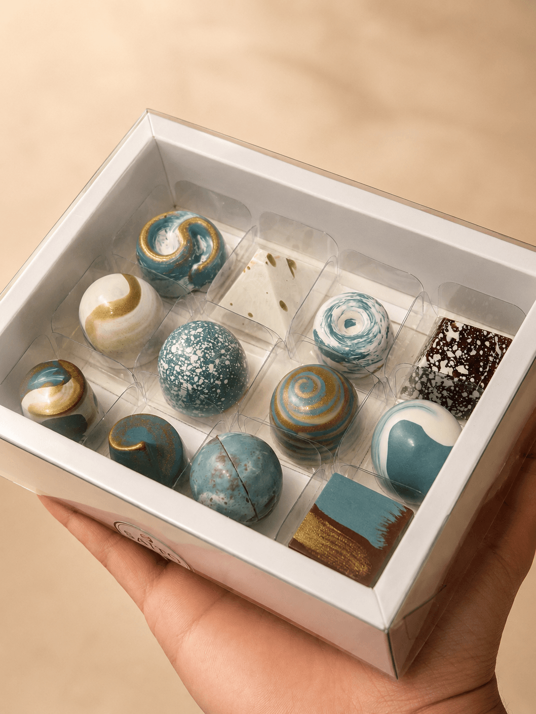 Caixa de presentes da Saito Chocolatier